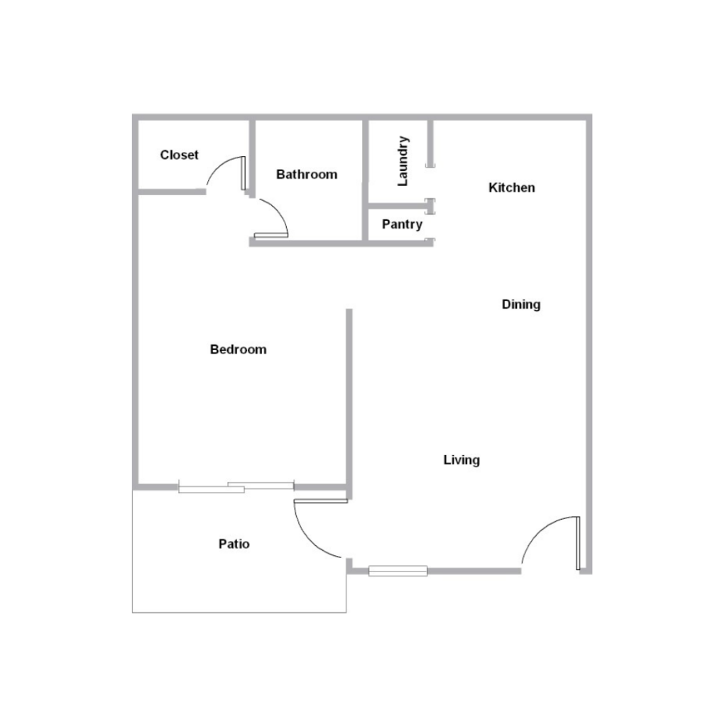 1 Bedroom Floor plan