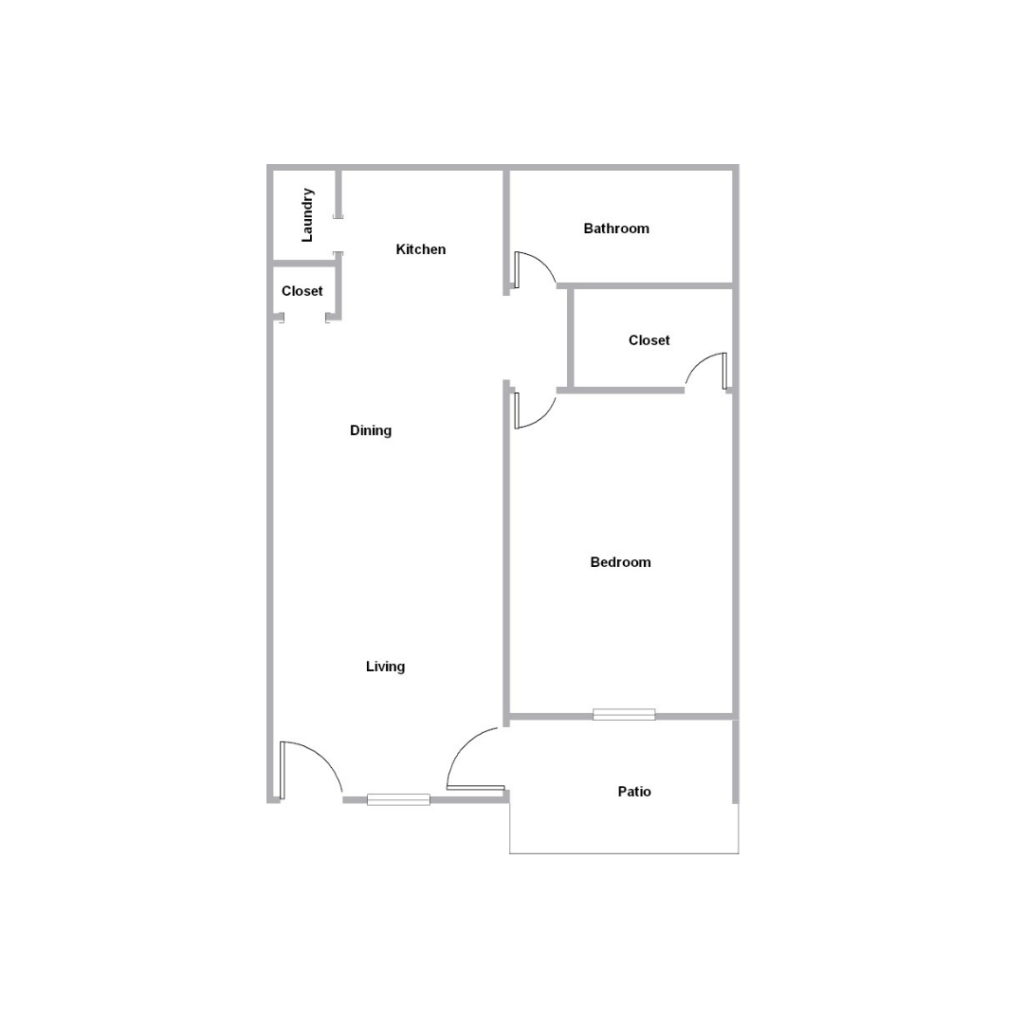 1 Bedroom Floor plan