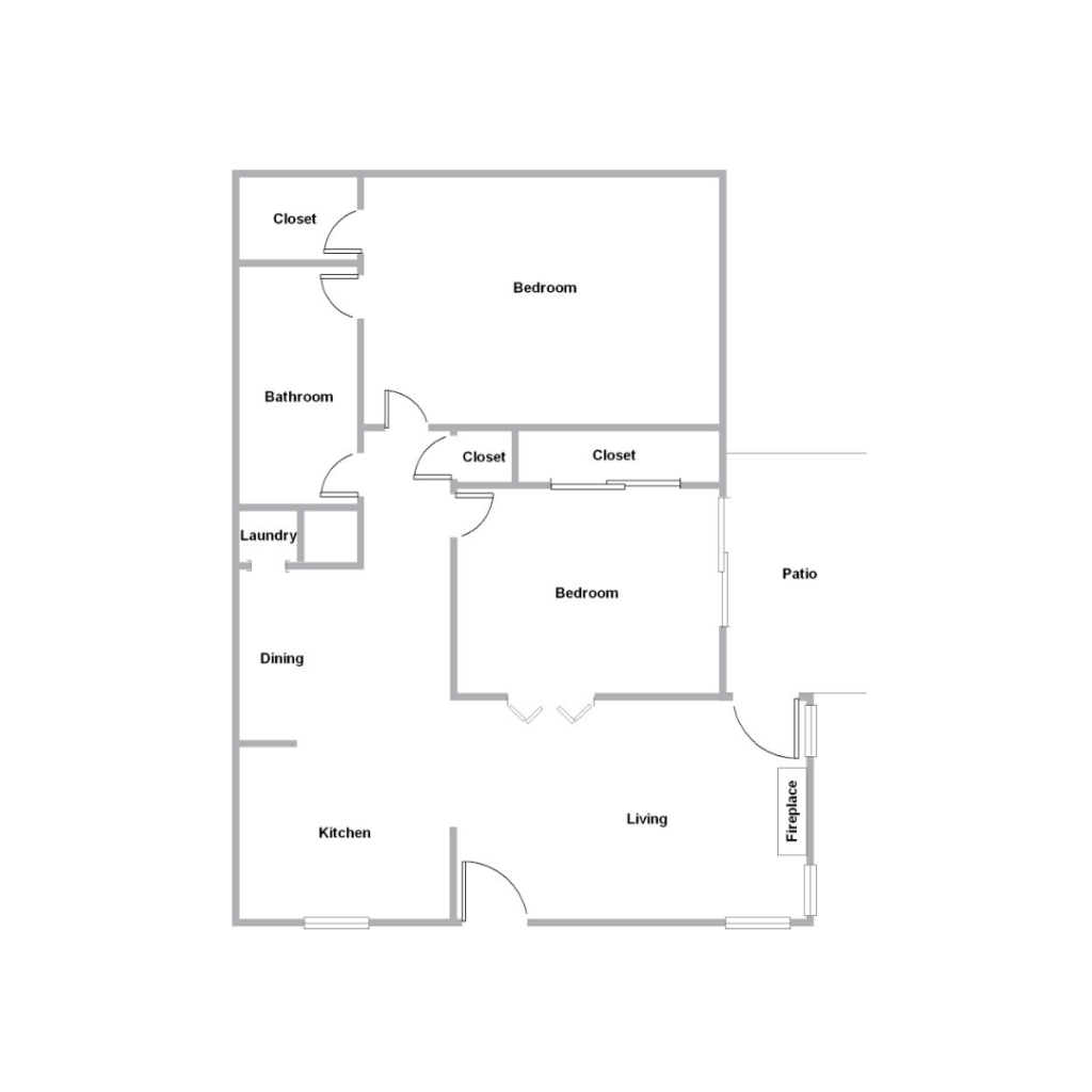 2 Bedroom Floor plan