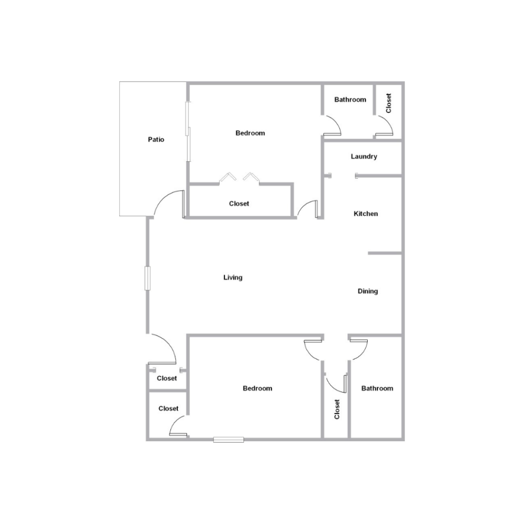 2 Bedroom Floor plan